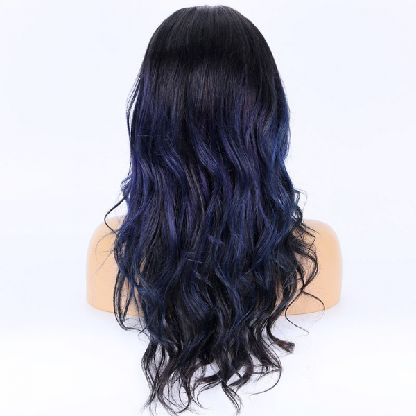 Gorgeous Blue Balayage Hair Body Wave 13