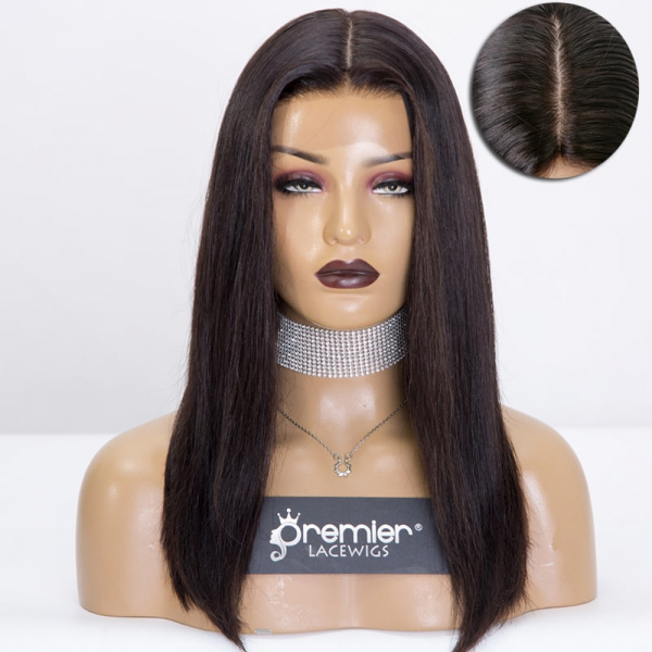 Fiasko helikopter tæppe Silk Top Lace Front Wigs Long Bob,Indian Remy Human Hair Silky  Straight-Premierlacewigs.com