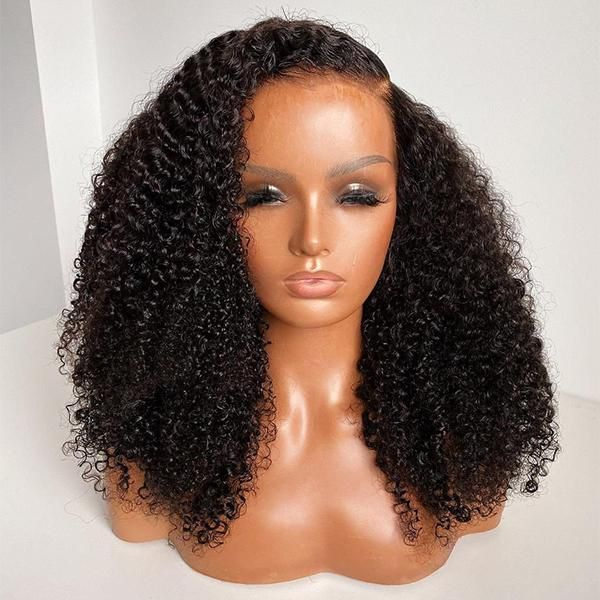 Super Thin Transparent HD Lace Front Wigs Tight Curls, Indian Remy Human  