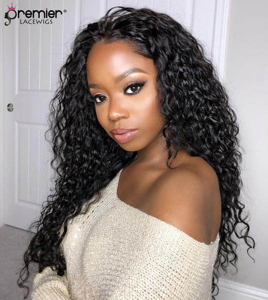 Teaira Style Gorgeous Long Wavy Indian Remy Hair Anatomic 360° Lace  Wigs,150% Thick Density ,Pre-Plucked Hairline-Premierlacewigs.com