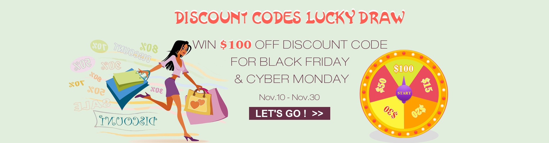 Enter The Lucky Draw To Win A $100 Discount Code for Black Friday & Cyber Monday