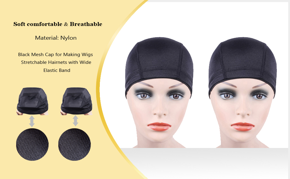 Nylon Spandex Stretchy Caps Dome cap For Making Wig Elastic Wigs
